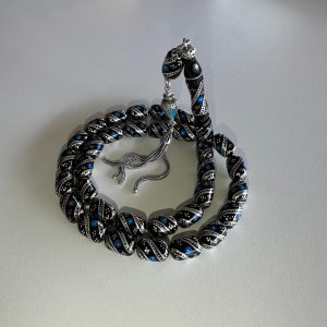 Diamond Seri Gümüş Erzurum Oltu Taşı Tesbih