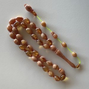 Beyzi Kesim Sıkma Kehribar Tesbih